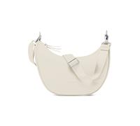 Expatrié Bolso Bandolera Mujer Crema - Lea Medium - Half Moon Bag - Riñonera de Media Luna - Bolso de Hombro Redondo de Piel Vegana - Repelente al Agua