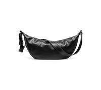 Expatrié Bolso de Hombro Mujer Negro - Alba - Elegante Bolso Bandolera con Diseño de Croissant - Bolsa de Mano Semicircular de Cuero Vegano - Repelente al Agua