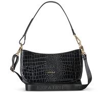 Expatrié Bolso de Hombro Mujer Negro - Féline - Pequeña Bolsa Hecha de Cuero Vegano para Ocio y Trabajo - Elegante Mochila Cruzada