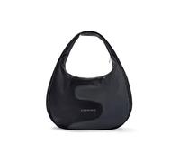 Expatrié Bolso de Hombro Mujer Negro Gris - Lina - Slouchy Hobo Bag Tamaño Mediano con Cremallera - Bolso Bicolor para Trabajo, Universidad, Todos los Días - Cuero Vegano