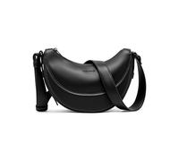 Expatrié Bolso de Hombro Mujer Negro - Livia - Half Moon Bag - Bolso Bandolera con Diseño de Media Luna - Cuero Vegano - Repelente al Agua