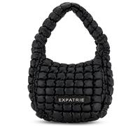 Expatrié Bolso de Hombro Mujer Negro - Pippa Large - Everyday Puffer Bag - Y2K Bolso Acolchado para Universidad, Trabajo, Ocio - Puffy Hobo Bag de Piel Sintética
