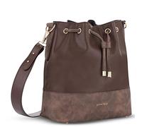 Expatrié Bolso Mujer Marrón - Sarah Medium - Bolso Bandolera de Cuero Sintético Vegano para Ocio y Trabajo - Bolsos Shopper Grande