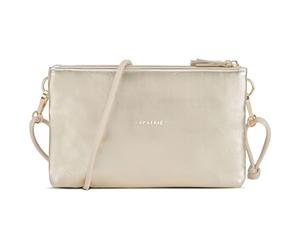 Expatrié Clutch Mujer Oro Marrón - Emilie - Elegante Bolso Bandolera para Boda, Fiesta y Ocio - Bolso Pequeño En Dos Colores - Bolsa Cruzada - Correa Ajustable