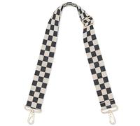 Expatrié Correa Bolso Bandolera - Jeanne Negro a Cuadros - Correas Intercambiable Ajustable para Bolsos De Mujer - Asas para Bolso con Mosquetón - Accesorios Bolsas