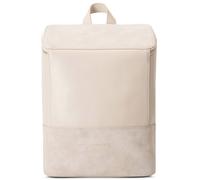 Expatrié Mochila Mujer Beige - MALOU - Bolso Mochila de Cuero Vegano para Universidad, Trabajo, Viajes - Con Compartimento para Portátil - Repele el agua