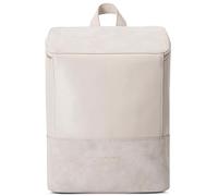 Expatrié Mochila Mujer Beige - MALOU - Bolso Mochila de Cuero Vegano para Universidad, Trabajo, Viajes - Con Compartimento para Portátil - Repele el agua