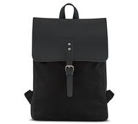 Expatrié Mochila Mujer Negra - Anouk - Pequeño Bolso Cotidiano Antirrobo - Moderna Bolsa para Viaje, Deporte y Trabajo - Bolsillo de Portátil