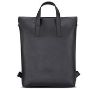 Expatrié Mochila Mujer Negra Lou Mochilas Casual de Cuero Vegano - Morrales PU - Bolsa de Hombro y Mochila en Uno - Bolso Tote con Correas Ajustables y Extraíbles