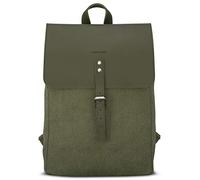 Expatrié Mochila Mujer Oliva - Anouk - Pequeño Bolso Cotidiano Antirrobo - Moderna Bolsa para Viaje, Deporte y Trabajo - Bolsillo de Portátil