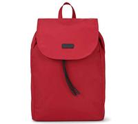 Expatrié Mochila Mujer Rojo - Bolsa Clara de Elegante Nylon - Bonito Bolso para Ocio Ligero y Pequeño - Moderno Backpack para Chicas, Cierre Magnético e Impermeable