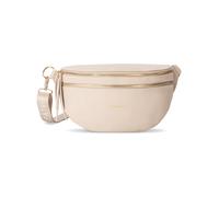 Expatrié Riñonera Mujer Beige - Alice Large - Bolso Canguro de Cuero Vegano para Festivales, Viajes y Todos los Días - Bolsa de Cintura Elegante - Repelente al Agua