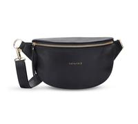 Expatrié Riñonera Mujer Negro - Alice Small - Bolso Canguro de Cuero Vegano para Festivales, Viajes y Todos los Días - Bolsa de Cintura Elegante - Repelente al Agua