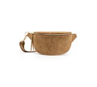 Expatrié Riñonera Mujer Marrón - Alice Small Suede - Bolso Canguro de Cuero Vegano para Festivales, Viajes y Todos los Días - Bolsa de Cintura Elegante - Repelente al Agua