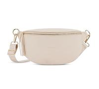 Expatrié Riñonera Mujer Beige - Alice Medium - Bolso Canguro de Cuero Vegano para Festivales, Viajes y Todos los Días - Bolsa de Cintura Elegante - Repelente al Agua