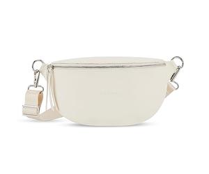 Expatrié Riñonera Mujer Blanco - Alice Medium - Bolso Canguro de Cuero Vegano para Festivales, Viajes y Todos los Días - Bolsa de Cintura Elegante - Repelente al Agua