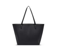 Expatrié Shopper para Mujer Negro - Caro - Tote Bag de piel sintética - Elegante bolso de hombro para oficina, universidad o colegio - Compartimento para portátil de 15 pulgadas - Repelente al agua