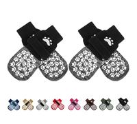 EXPAWLORER Calcetines antideslizantes para perros para evitar lamer patas, zapatos para pavimento caliente, botines de perro para perros pequeños, medianos y grandes, botas de control de tracción y