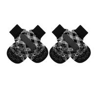 EXPAWLORER Calcetines antideslizantes para perros para evitar lamer patas, zapatos para perros para pavimento caliente, botines para perros pequeños, medianos y grandes, botas de control de tracción y