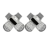 EXPAWLORER Calcetines antideslizantes para perros para evitar lamer patas, zapatos para perros para pavimento caliente, botines para perros pequeños, medianos y grandes, botas de control de tracción y