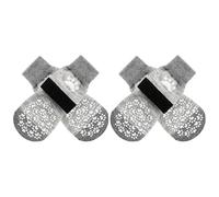 EXPAWLORER Calcetines antideslizantes para perros para evitar lamer patas, zapatos para perros para pavimento caliente, botines para perros pequeños, medianos y grandes, botas de control de tracción y