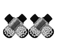 EXPAWLORER Calcetines antideslizantes para perros para evitar lamer patas, zapatos para perros para pavimento caliente, botines para perros pequeños, medianos y grandes, botas de control de tracción y