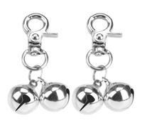 EXPAWLORER Paquete de 2 campanas de gato, collar de perro y gato, campanas fuertes, colgantes de entrenamiento para mascotas, campanas pequeñas para collar de perro y gato, rastreador para pájaros