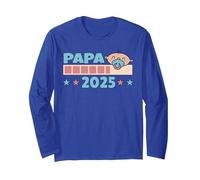 Expectante papá 2025 futuros papás 2025 Manga Larga, Unisex para Adultos, Azul Real, XL