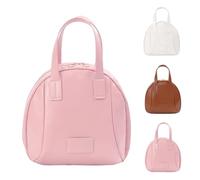 Expectatioin Multi-Layered Shell-Shaped Cosmetic Bag, Large Capacity PU Waterproof Cosmetic Bags (Pink)