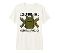Expecting Dad 2026 Fatherhood Mission Military Camiseta Premium