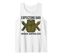 Expecting Dad 2026 Fatherhood Mission Military Camiseta sin Mangas