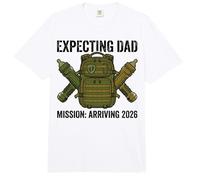 Expecting Dad 2026 Fatherhood Mission Military Comfort Colors Adult Heavyweight T-Shirt