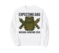 Expecting Dad 2026 Fatherhood Mission Military Sudadera
