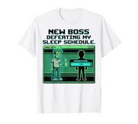 Expecting Dad Gamer New Boss Sleep Schedule Camiseta