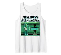 Expecting Dad Gamer New Boss Sleep Schedule Camiseta sin Mangas