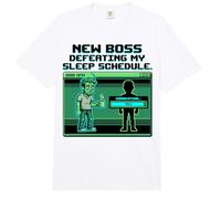 Expecting Dad Gamer New Boss Sleep Schedule Comfort Colors Adult Heavyweight T-Shirt