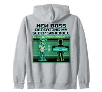 Expecting Dad Gamer New Boss Sleep Schedule Sudadera con Capucha