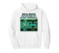Expecting Dad Gamer New Boss Sleep Schedule Sudadera con Capucha