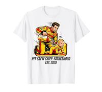 Expecting Dad Pit Crew Chief Fatherhood 2026 Race Camiseta