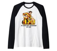Expecting Dad Pit Crew Chief Fatherhood 2026 Race Camiseta Manga Raglan