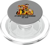 Expecting Dad Pit Crew Chief Fatherhood 2026 Race PopSockets PopGrip para MagSafe