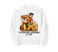 Expecting Dad Pit Crew Chief Fatherhood 2026 Race Sudadera