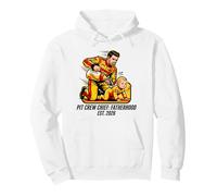 Expecting Dad Pit Crew Chief Fatherhood 2026 Race Sudadera con Capucha