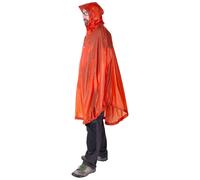 Exped - Ropa de senderismo - Bike + Hike Poncho Dark Lava - Rojo Rojo one size