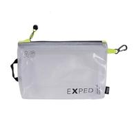 Exped Vista - Organizador A6, malla transparente, gris con detalles de color amarillo neón