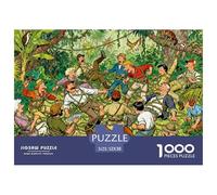 Expedición a la Selva Puzzle De Madera Impermeable DIY Puzzles De 1000 Piezas Regalos para Adultos Divertido Rompecabezas Juegos Desafiantes
