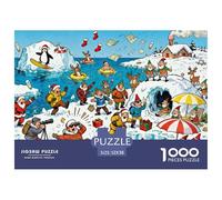 Expedición al Polo Norte Puzzle De Madera Impermeable DIY Puzzles De 1000 Piezas para Adultos Colorido Rompecabezas Juegos Desafiantes