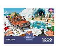 Expedición al Polo Norte Puzzle De Madera Impermeable DIY Puzzles De 1000 Piezas para Adultos Desafiante Y Estimulante Rompecabezas para Juegos Desafiantes