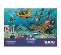 Expedición de Arqueología Subacuática Puzzle De Madera Impermeable DIY Puzzles De 1000 Piezas Regalos para Adultos Divertido Rompecabezas Juegos Desafiantes