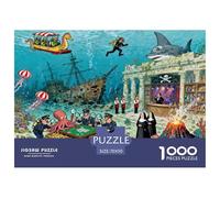 Expedición de Arqueología Subacuática Puzzle De Madera Impermeable DIY Puzzles De 1000 Piezas Regalos para Adultos Desafiante Y Estimulante Rompecabezas Juegos Educativos